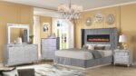 LIZELLE QUEEN 4 PC BEDROOM SET IN GRAY - Image 2