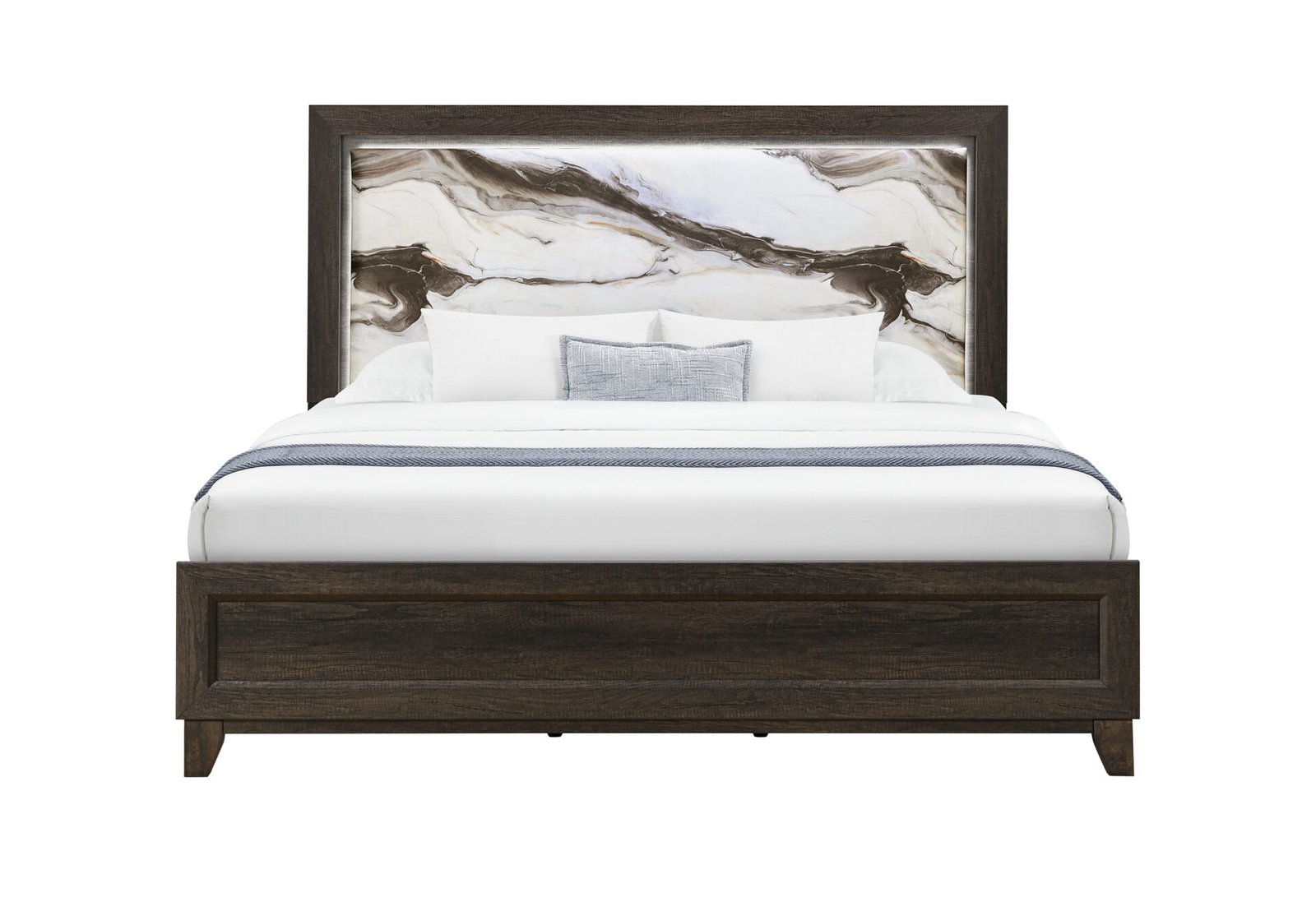 HARMONY-BROWN-KB-1-1.jpg HARMONY BROWN QUEEN BED WITH LED - Image 1