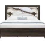 HARMONY BROWN FULL BED WITH LED