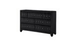 HAZEL QUEEN 4 PC BEDROOM SET IN BLACK - Image 5