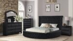 HAZEL QUEEN 4 PC BEDROOM SET IN BLACK - Image 2