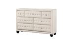 HAZEL KING 4 PC BEDROOM SET IN CREAM - Image 4