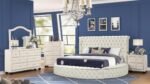 HAZEL KING 4 PC BEDROOM SET IN CREAM - Image 2