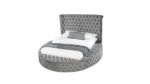 HAZEL QUEEN 4 PC VANITY BEDROOM SET IN GRAY - Image 3