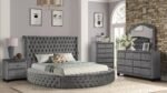 HAZEL QUEEN 4 PC BEDROOM SET IN GRAY - Image 2