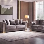 IMPREZA 2 PC Living Room Sets IN SILVER