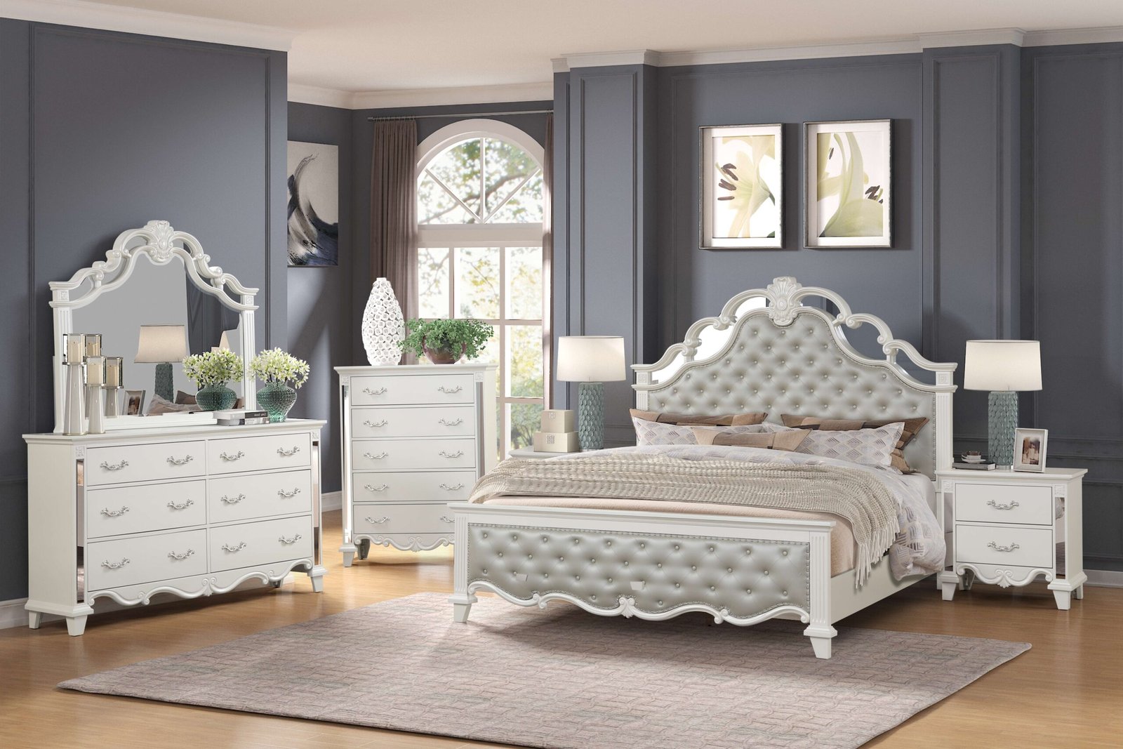 IVSON-K-4PC.jpg SONIA PEARL BEDROOM - Image 1