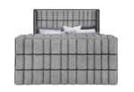 ISABELLA GREY KING BED W/LED, TV LIFT, SPEAKER AND FIREPLACE