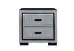 ISABELLA GREY NIGHTSTAND WITH LED