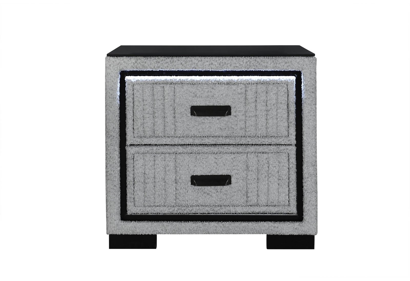 Isabella-Grey-NS-1-1.jpg ISABELLA GREY NIGHTSTAND WITH LED - Image 1