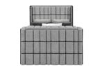 ISABELLA GREY QUEEN BED W/LED, TV LIFT, SPEAKER AND FIREPLACE