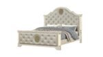 JASMINE QUEEN 4 PC BEDROOM SET IN BEIGE - Image 3