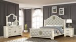 JASMINE QUEEN 4 PC BEDROOM SET IN BEIGE