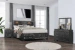 JORDYN GREY QUEEN BED - Image 4