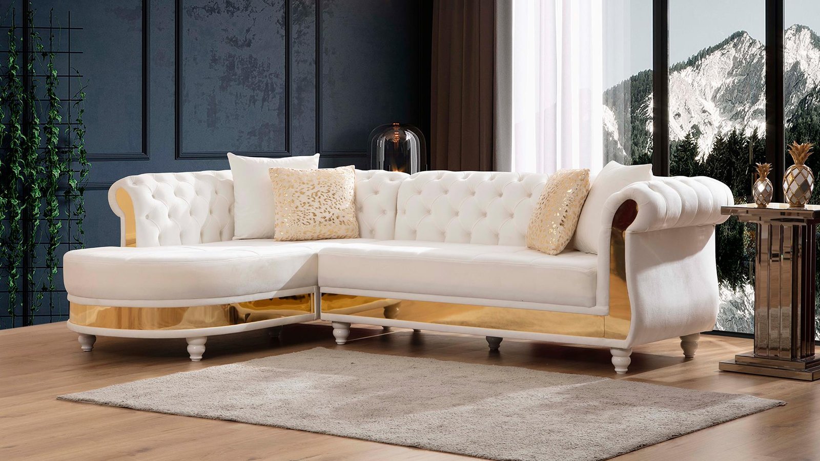 Julia_Milky_White_21_1500_975.jpg JULIA SECTIONAL SOFA OFF WHITE - Image 1