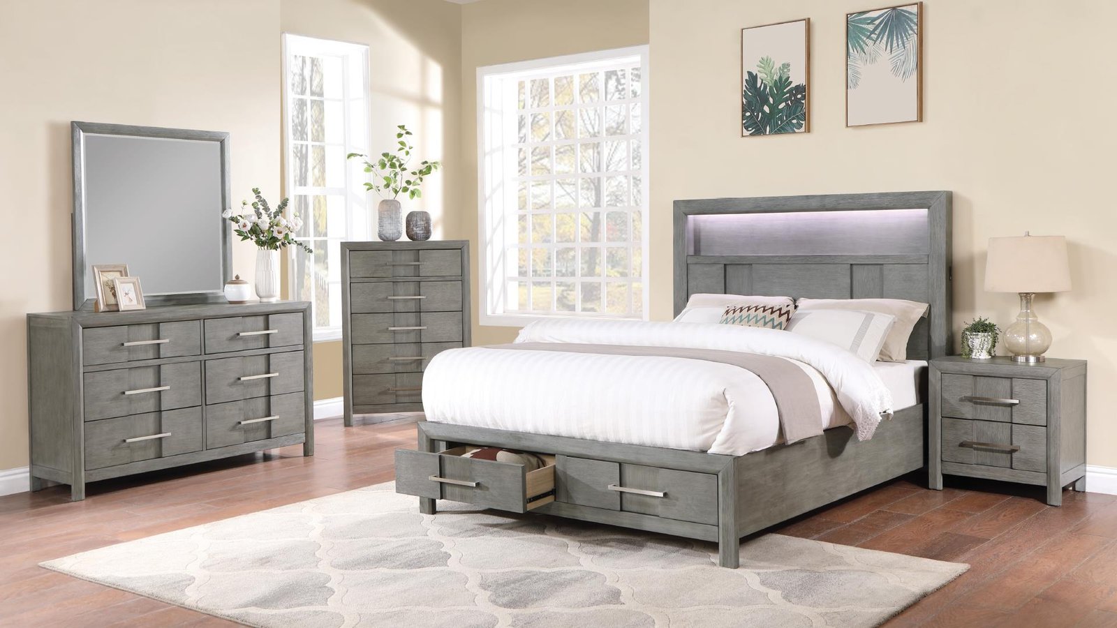 KENZO_GRAY_MAIN_IMAGE__2__64_1500_975.jpg KENZO KING 5 PC BEDROOM SET IN GRAY - Image 1