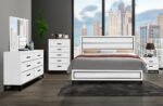 KATE WHITE KING BED GROUP