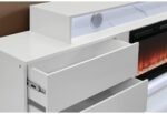 KIRA WHITE 87″ ENTERTAINMENT UNIT WITH BLUETOOTH SPEAKER AND LED - Image 2