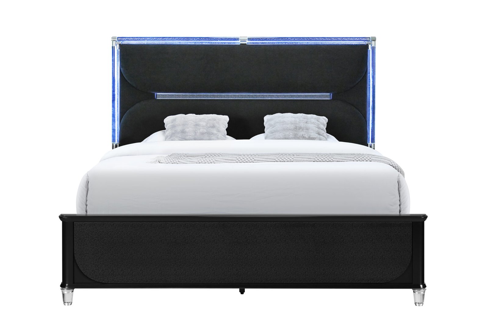 LANDO-BLACK-KB-1-1.jpg LANDO BLACK QUEEN BED WITH CONTINUOUS LED - Image 1