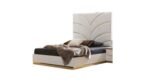 LAURA QUEEN 4 PC (LSF NS) - BEDROOM SET IN WHITE &AMP; GOLD - Image 2