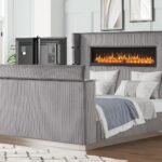 LAVISH QUEEN BED GRAY