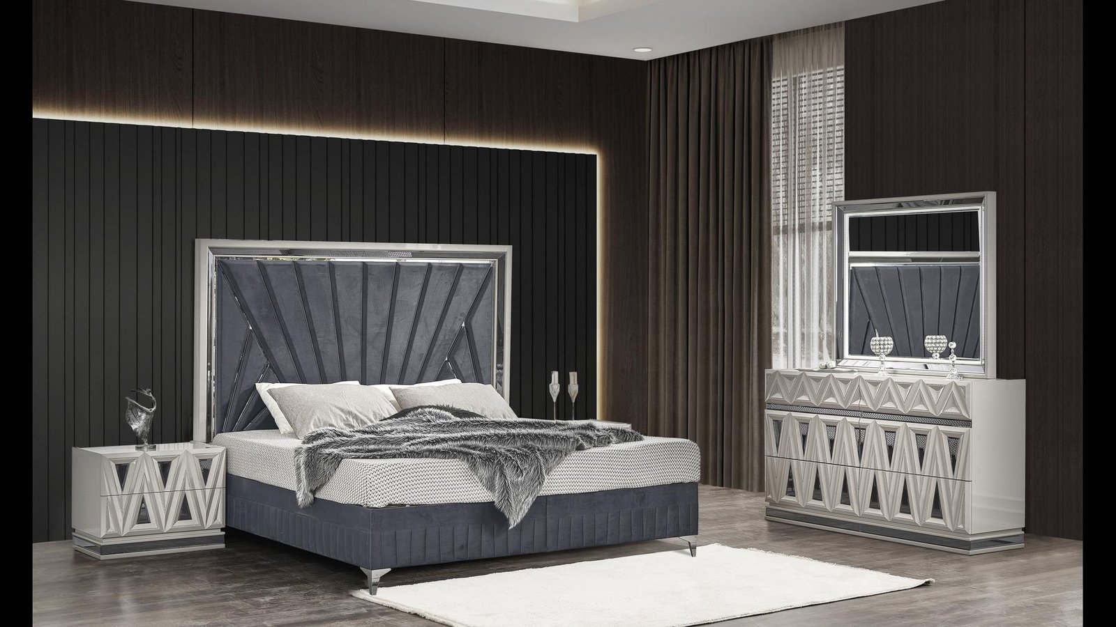 LAVITA_4PC_SET_WITH_1NS__1_300_1500_975.jpg LAVITA KING 4 PC BEDROOM SET IN GRAY - Image 1