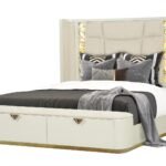 LA PIERRE QUEEN BED IN CREAM