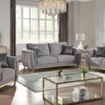 LEENA 2 PC Living Room Sets IN GRAY