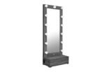 LEXI GREY TALL MIRROR WITH DRAWER AND SPEAKERS - Image 4