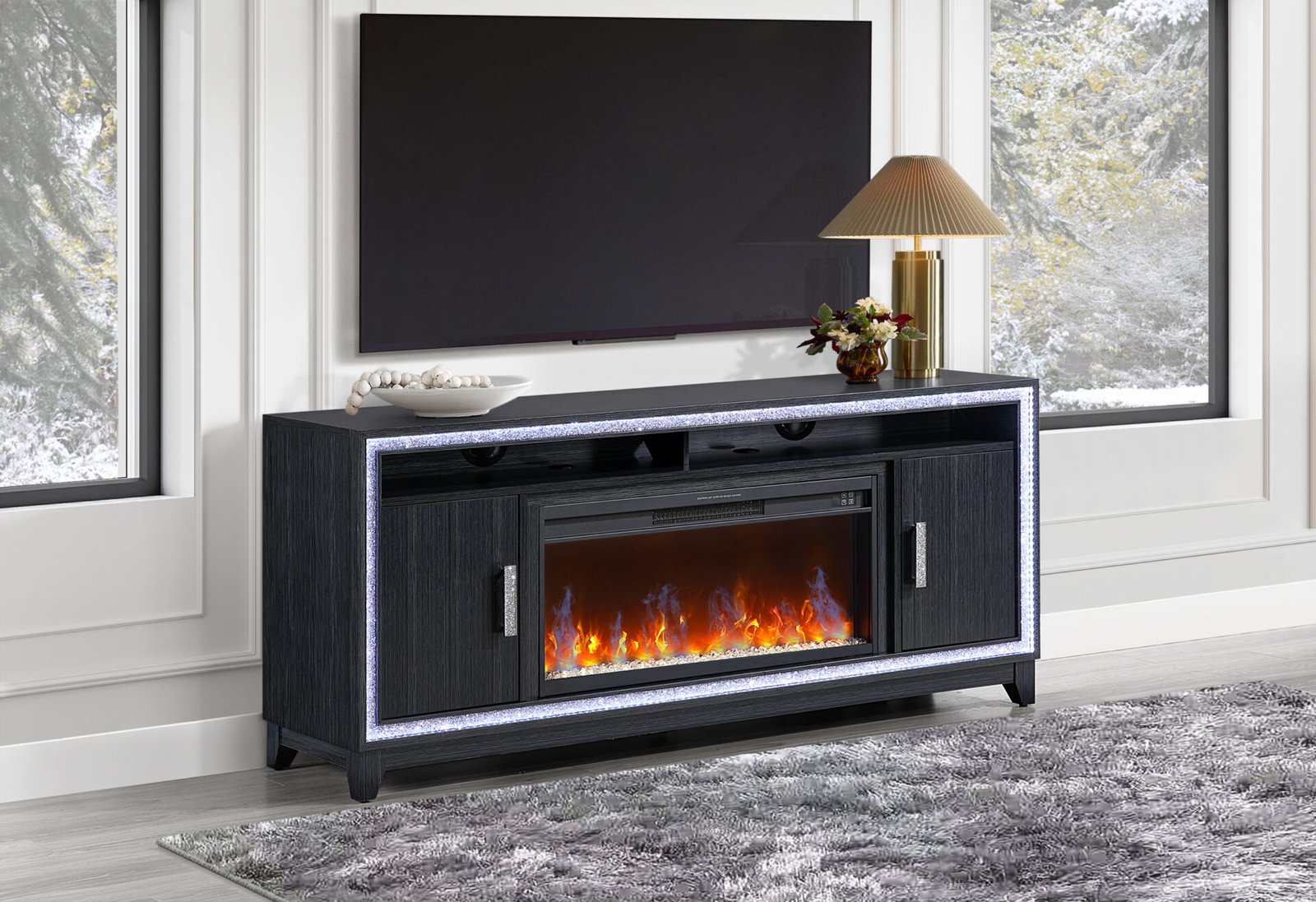 LILY-DARK-GREY-FPLC-72-WLED-DETAIL-6-1.jpg LILY DARK GREY ENT UNIT 72 INCH W/ LED, SPEAKERS, CRYSTAL INSERTS - Image 1