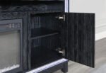 LILY DARK GREY ENT UNIT 72 INCH W/ LED, SPEAKERS, CRYSTAL INSERTS - Image 2