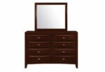 LINDA NEW MERLOT MIRROR