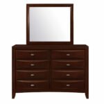 LINDA NEW MERLOT MIRROR
