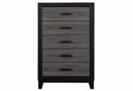 LISBON GREY/BLACK BOOKCASE TWIN BED GROUP - Image 6