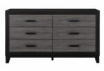 LISBON GREY/BLACK BOOKCASE TWIN BED GROUP - Image 3