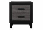 LISBON GREY/BLACK BOOKCASE TWIN BED GROUP - Image 5