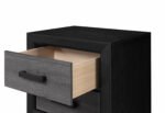 LISBON GREY AND BLACK NIGHTSTAND - Image 2