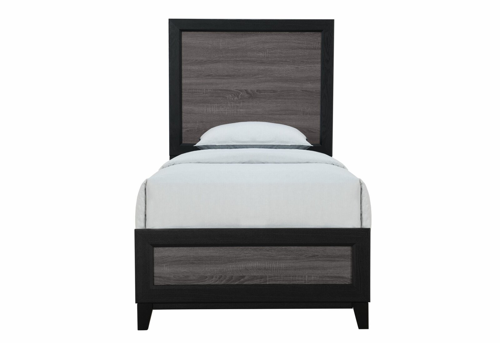 LISBON-GREYBLACK-TB-3.jpg LISBON GREY AND BLACK TWIN BED - Image 1
