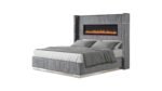 LIZELLE QUEEN 4 PC BEDROOM SET IN GRAY - Image 3