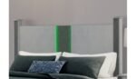 LOGAN SILVER KING BED WITH LED AND SPEAKERS - Image 2