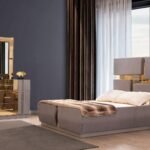 LORENZO QUEEN 4 PC BEDROOM SET IN RIVER SAND GRAY