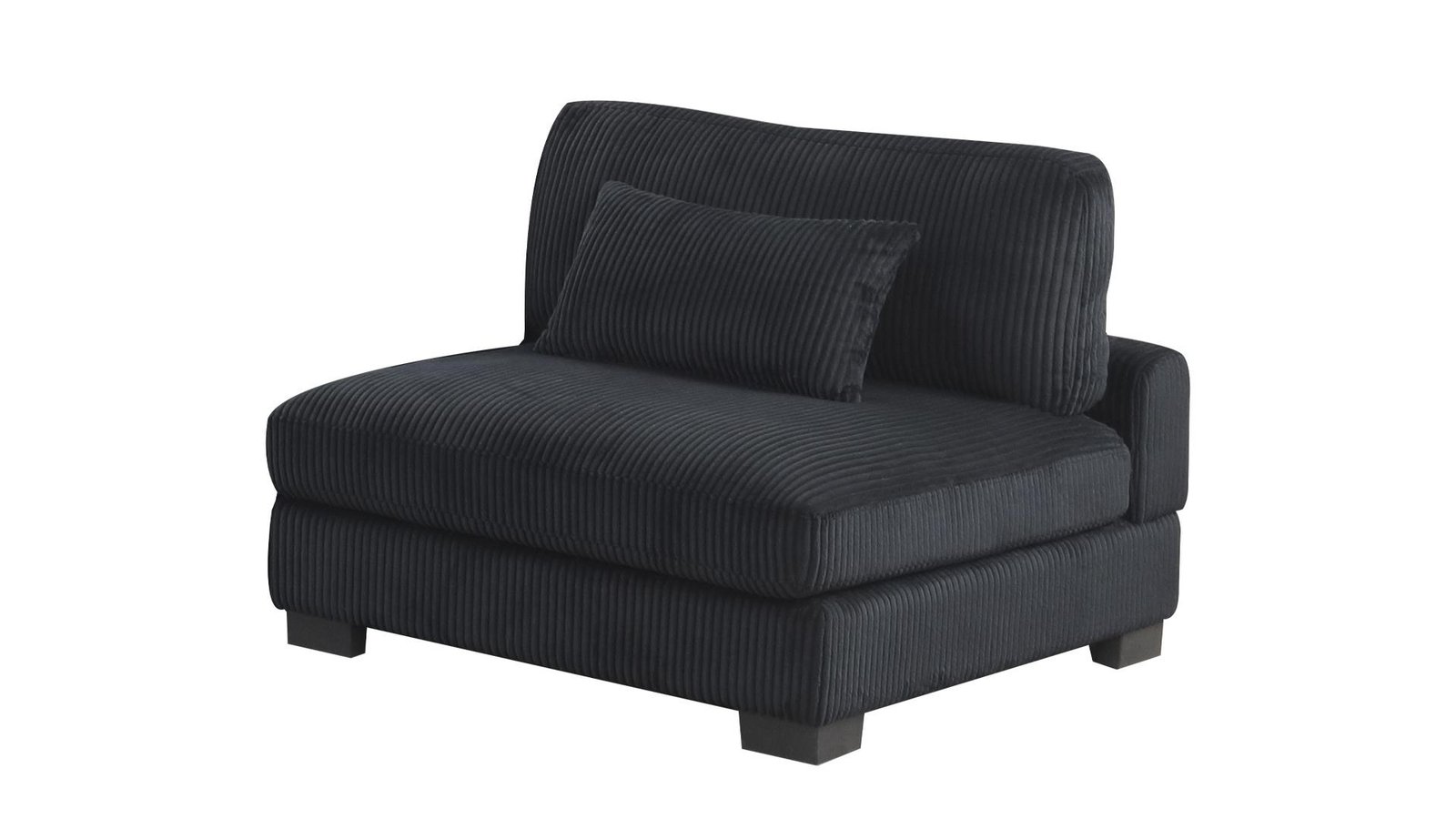 LOUNGE_LOVER_BLACK_2_1500_975.jpg BENTLEY ARMLESS CHAIR - BLACK - Image 1