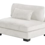 BENTLEY ARMLESS CHAIR - CREAM