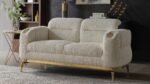 ZOE 2 PC Living Room Sets IN CREAM - Image 3