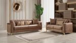 LUNA 2 PC Living Room Sets IN COPPER