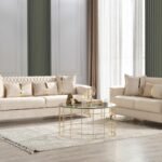 LUNA 2 PC Living Room Sets IN IVORY