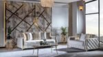 LUST 2 PC Living Room Sets IN OFF WHITE