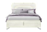 LYRA BEIGE KING BED WITH LED