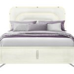 LYRA BEIGE KING BED WITH LED