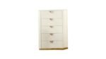 LA PIERRE KING 5 PC BEDROOM SET IN CREAM - Image 4